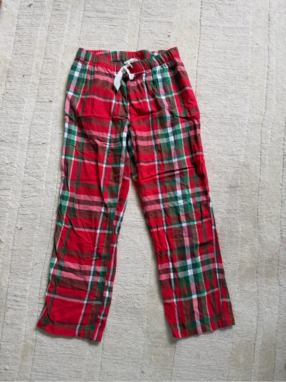 Red Plaid flannel pajama Pants